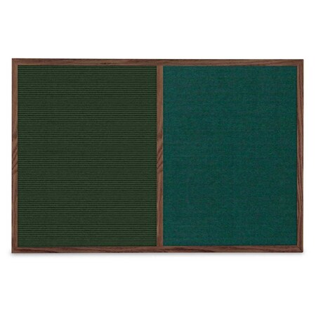 United Visual Products Slim Style Indoor Enclosed Corkboard, 30 UV503SCH-WHITE-BLSPRU